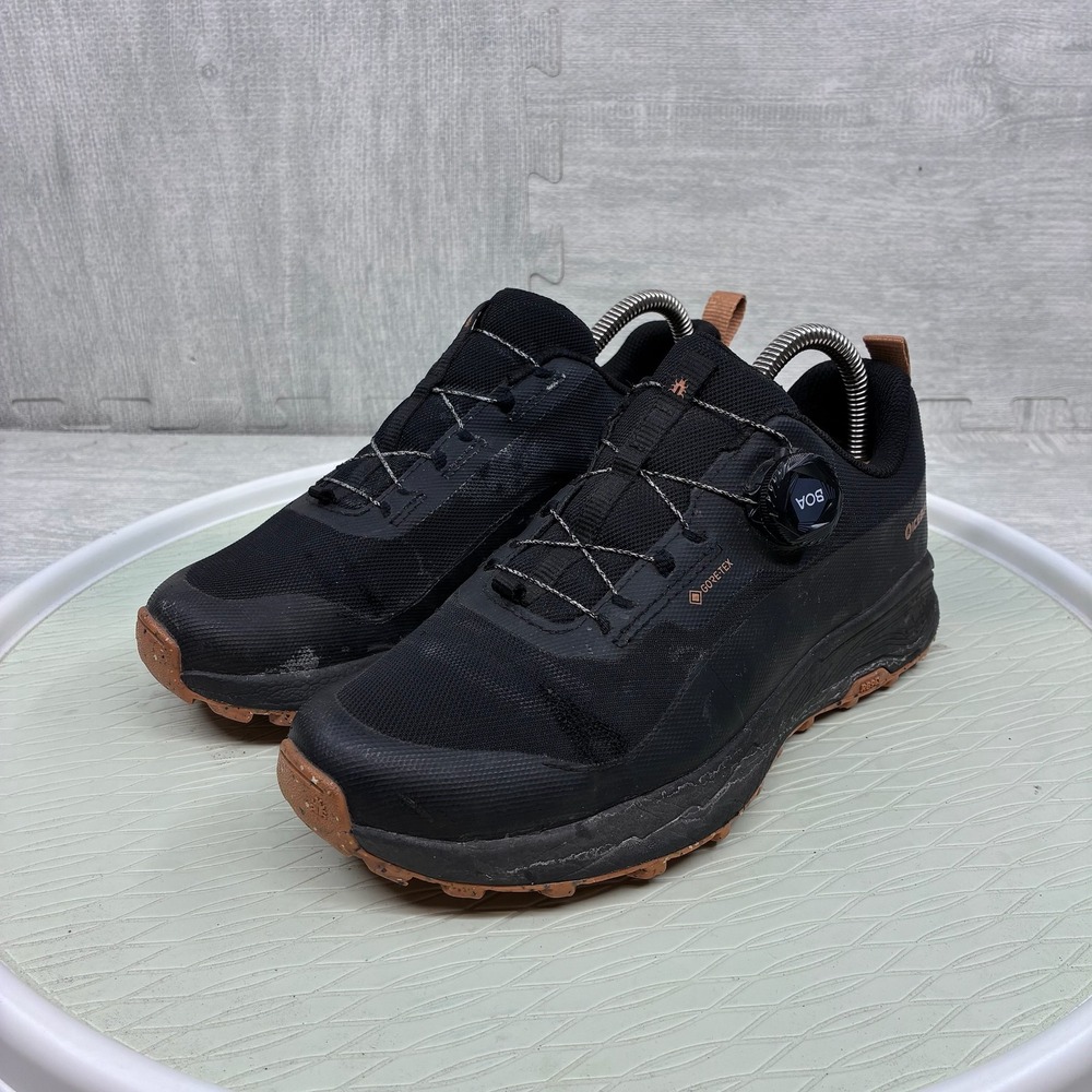 Icebug Haze Hiking Shoes Women's 8.5 Black RB9X GTX Gore-Tex BOA Trail Sneakers